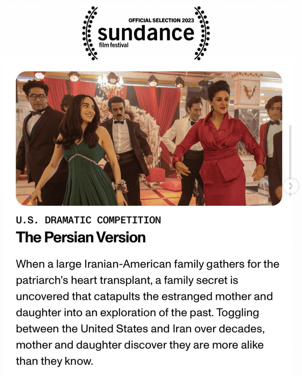 The Persian Version Sundance Premiere